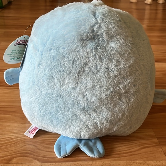 ON HOLD 🌊Squishmallows Harvey Walrus 12” Blue FuzzaMallows NWT FUZZY & adorbs - Picture 5 of 6